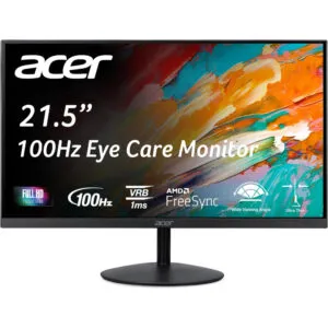 Acer Monitor SB222Q E Ultra Slim 21.5 FHD IPS 100Hz FreeSync