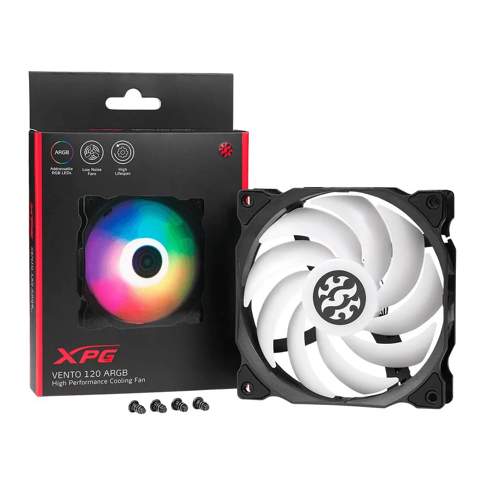 XPG VentO Reverse 120 ARGB PWM 3 Pack 120mm Fans