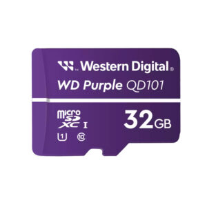 Western Digital MicroSD Purple 32GB para Cámaras Seguridad 24/7
