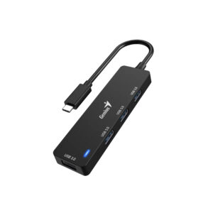 Genius Hub USB-C 4 Puertos Negro