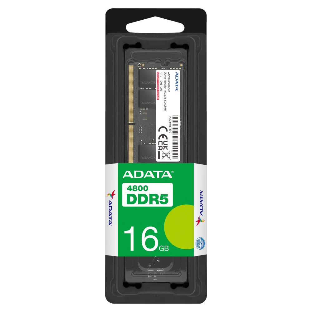 MEMORIA ADATA  RAM PORTATIL DDR5 16GB BUS 4800