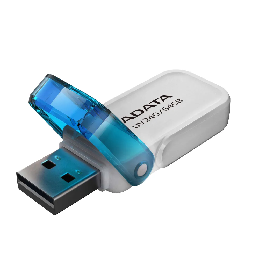 MEMORIA USB 2.0 UV240 COLOR BLANCO AZUL