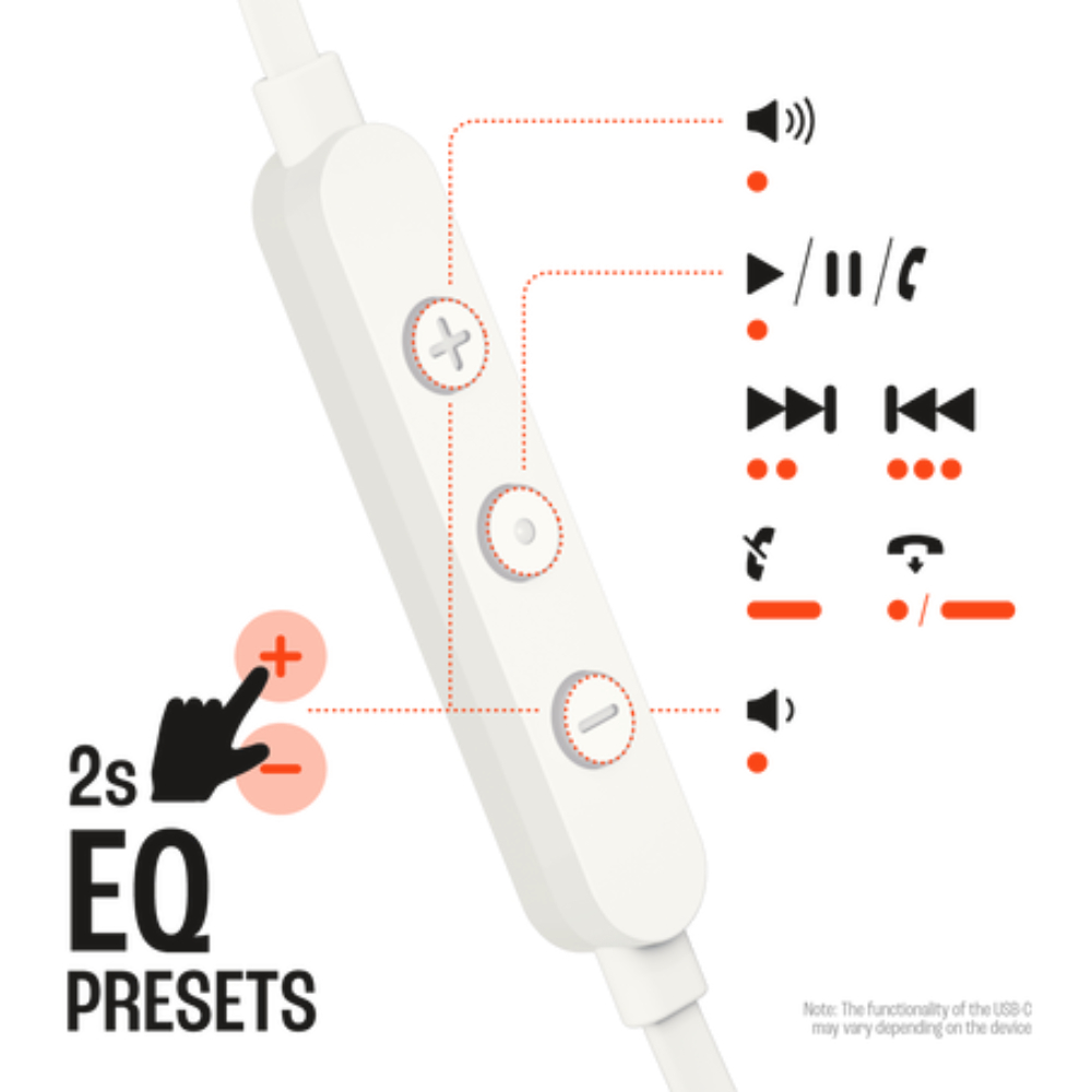 JBL Wired Earbuds Tune 310C USB-C White