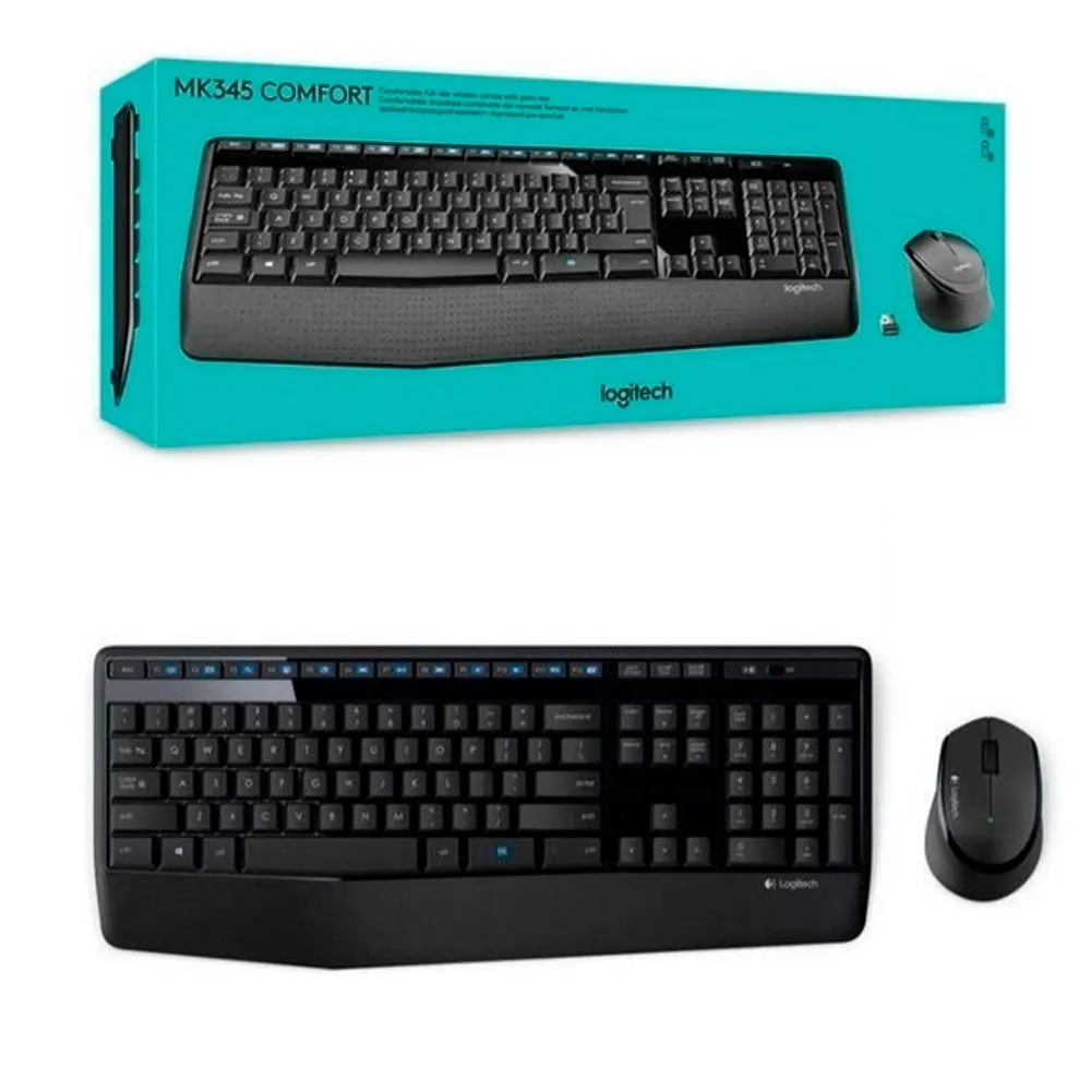 Logitech Teclado y Mouse MK345 Español Inalámbrico Receptor USB