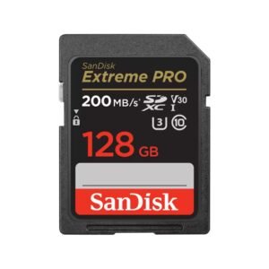 SanDisk Tarjeta SD Extreme PRO 128GB UHS-I hasta 200MB/s